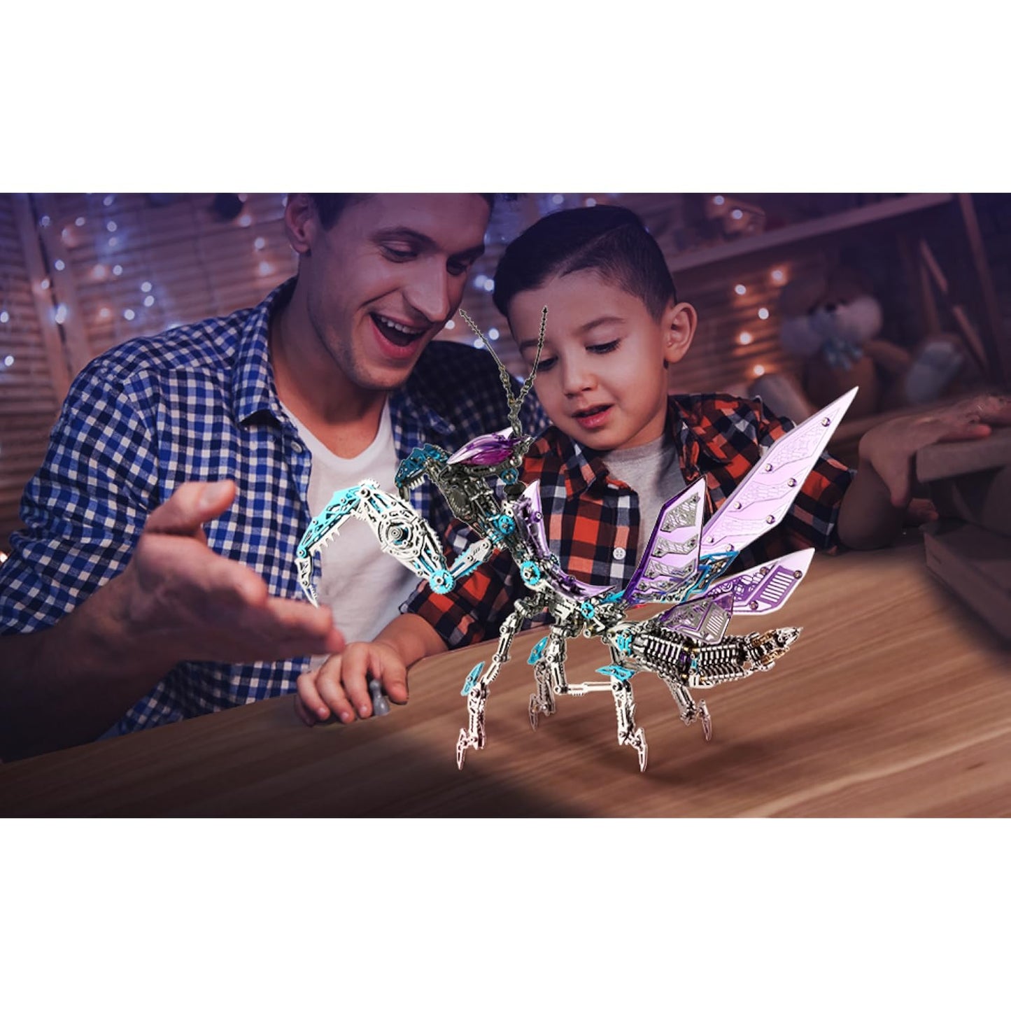 3D Mechanical Mantis Metal Puzzle - 1109 Pieces DIY Model for Adults
