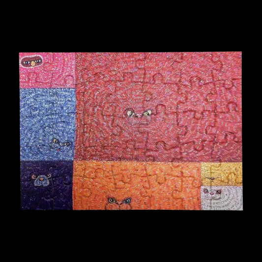 Whimsical Fluffy Animal Puzzle – 1000-Piece Stress-Relief Jigsaw